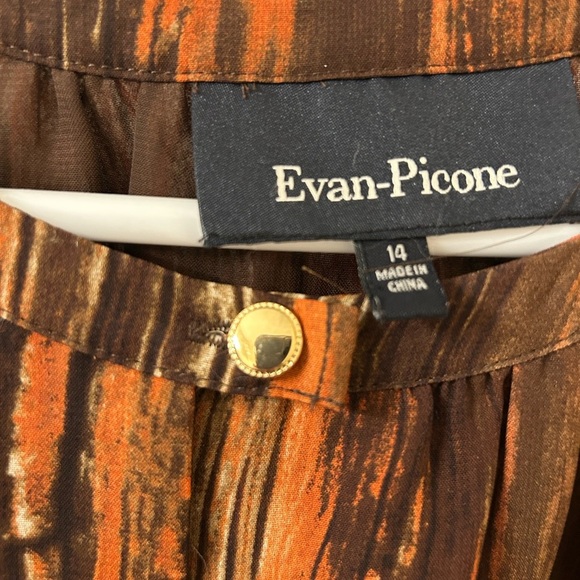 Evan Picone Multicolor Striped Blouse - Picture 5 of 5